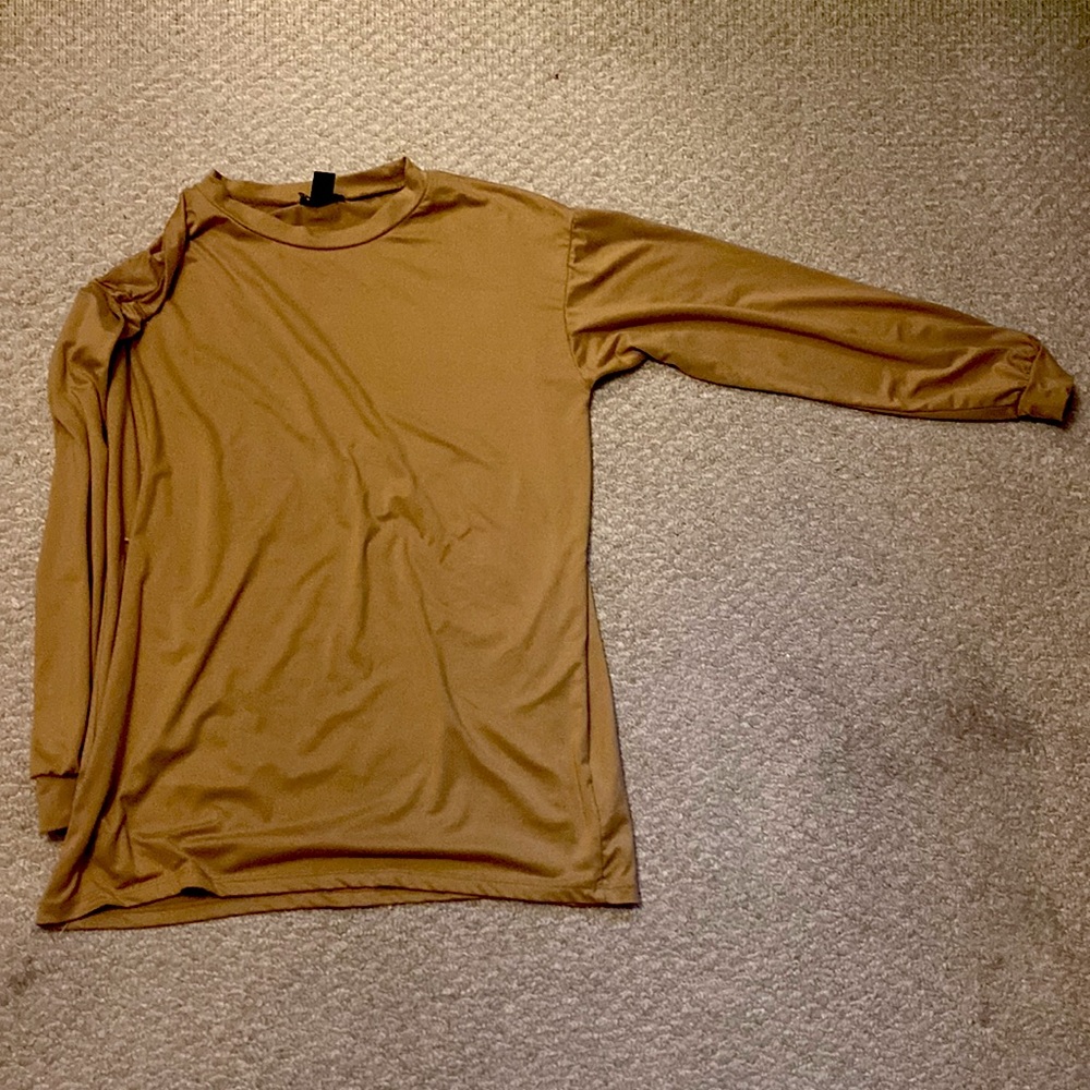 Soft Flowy Tan Sweater